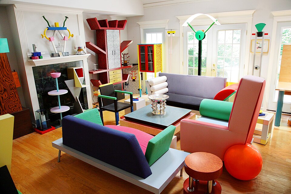 1980s design movement started in 1981 by Ettore Sottsass and a group of young designers who wanted to challenge the established notions of good design at the time.