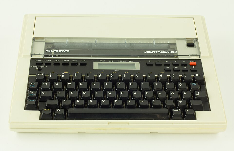 Silver Reed Colour PenGraph EB50 Plotter: cover taken off