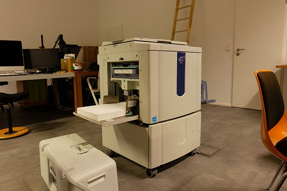 Riso RZ 970 im Atelier von Herr und Frau Rio in München (2020)