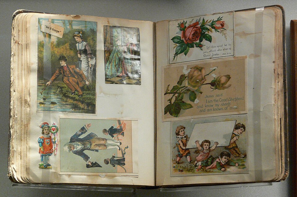 Scrapbook (19th or early 20th century?) The Women's Museum, Dallas, Texas